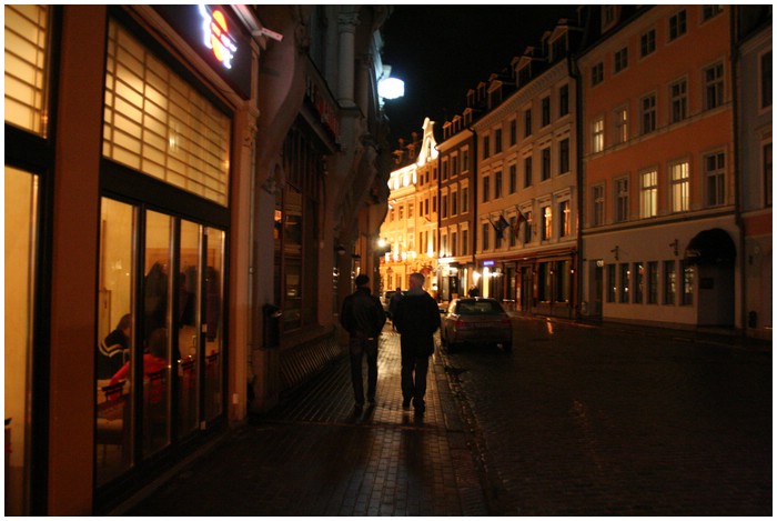 P aftentur i den gamle by - downtown Riga...