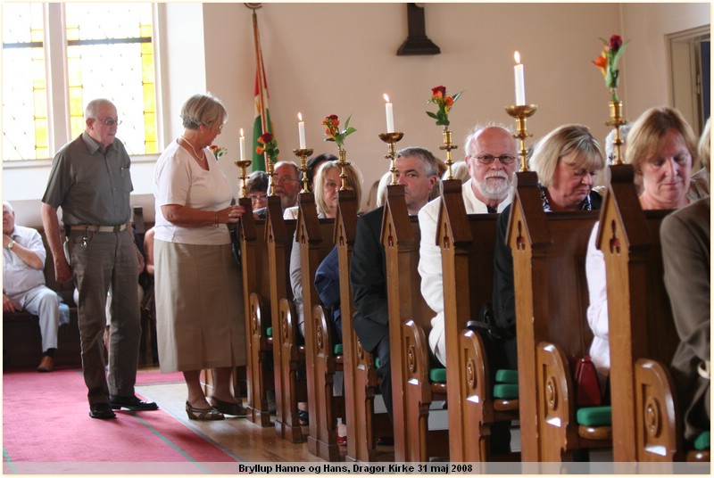 IMG_7145.JPG.  Bryllup Hanne og Hans, Dragr Kirke 31 maj 2008