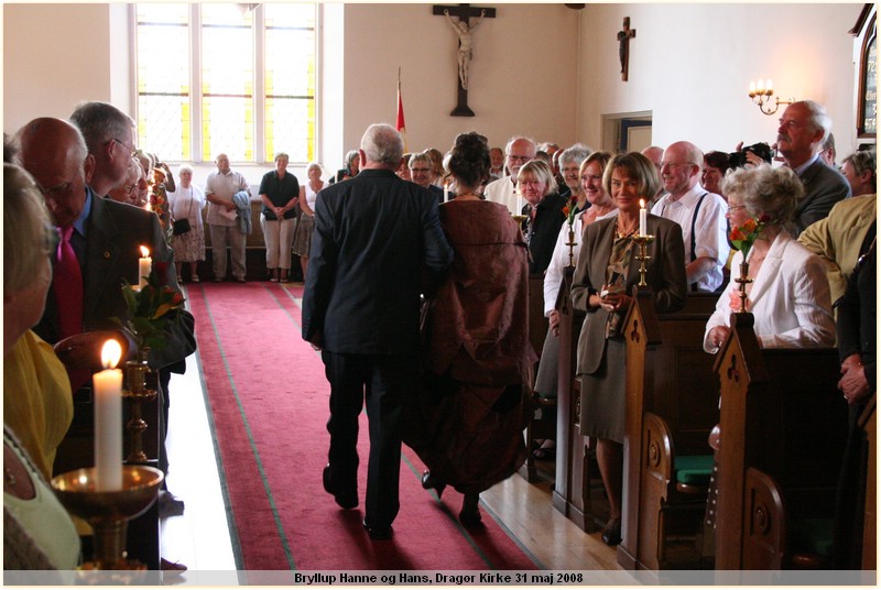 IMG_7166.JPG.  Bryllup Hanne og Hans, Dragr Kirke 31 maj 2008